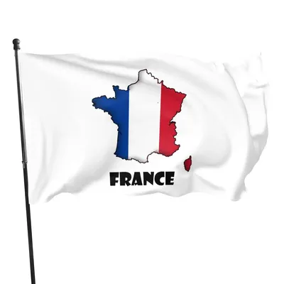 Настоящий французский флаг на полюсе Стоковое Изображение - изображение  насчитывающей символ, июль: 186031795