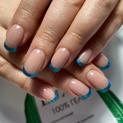 Французский маникюр на коротких ногтях - Студия красоты \"NailsProfi\"