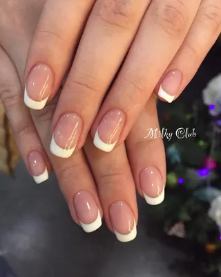 Классический френч | Nail art manicure, Pretty nails, Simple nails
