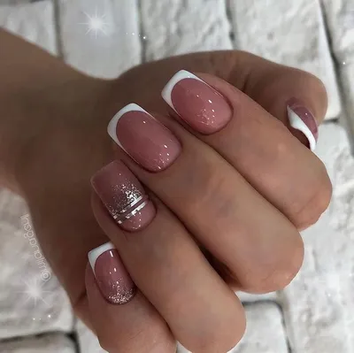 Маникюр Наращивание Ногтей en Instagram: “Белый френч🔝💅🏻#nails  #nailsofinstagram #nailart #mani… | Manicura de uñas, Manicura para uñas  cortas, Manicura en punta