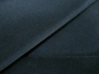 Французский трикотаж на флисе, черный (ф17, 12377, цв1) — купить в  интернет-магазине тканей в Украине | Атлас
