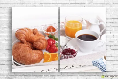Причудливый французский завтрак Стоковое Фото - изображение насчитывающей  вкусно, печенье: 95244918