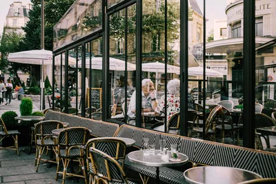 Французское кафе фото фотографии