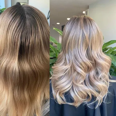 Окрашивание волос в блонд Lebel/Aveda – Салон Рейна