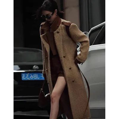 Купить женское пальто Фенидже с французским воротником (арт. 2212-1) серое  за 12 900 ₽ в Москве в интернет-магазине FINSALЕ