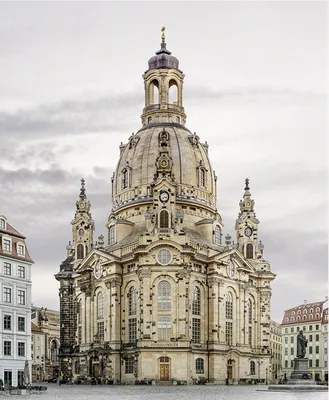 Искусство и культура.Церковь Фрауэнкирхе (Frauenkirche) Дрезден, Германия  Барокко Фото-проект \"Фасады\" немецкого фот… | Архитектура, Храмовая  архитектура, Дрезден