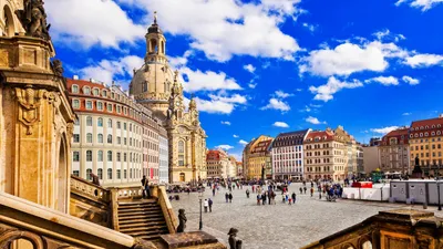 Фрауэнкирхе Дрезден — стоковые фотографии и другие картинки Архитектура -  Архитектура, Без людей, Большой город - iStock