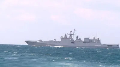 Фрегат ЧФ «Адмирал Эссен» уничтожил украинский Bayraktar у западного  побережья Крыма