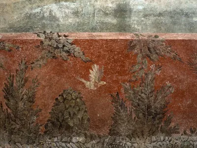 Eros and Danae. Roman fresco, Pompeii