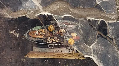 Фрески в Ruines Помпеи, Неаполь, Италии Редакционное Стоковое Фото -  изображение насчитывающей помпеи, неаполь: 40923338