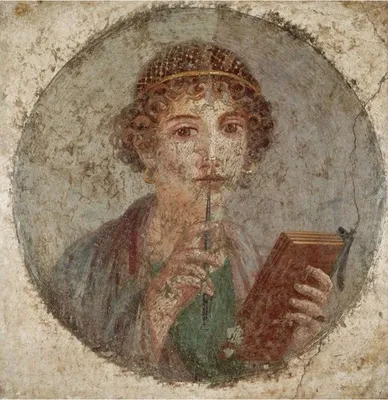 Сафо. Фреска из Помпей.