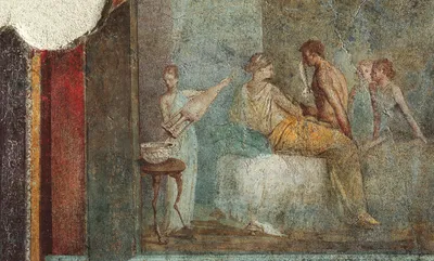 fresco in the Villa of the Mysteries in Pompeii | The fresco… | Flickr