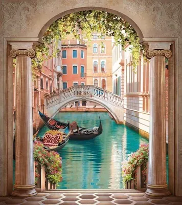 Фреска на заказ! Венеция в арке VU 5, Стоимость зависит от выбранной вами  фактуры | Фрески, Венеция, Пейзажи
