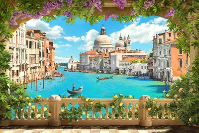 Канал в Венеции - натуральная фреска в интернет магазине arte.ru. Фреска  Канал в Венеции (26158)