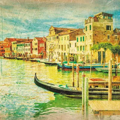 Пейзажи с видом на Каналы, Венеция, Италия фрески быстрое изготовление и  доставка