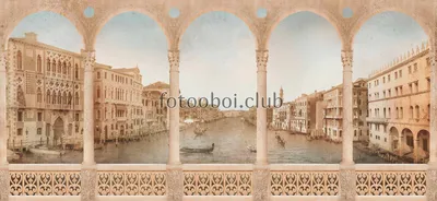 Венеция. Фреска - Фотообои на стену в 1rulon.ru. Купить фотообои Венеция.  Фреска №44456