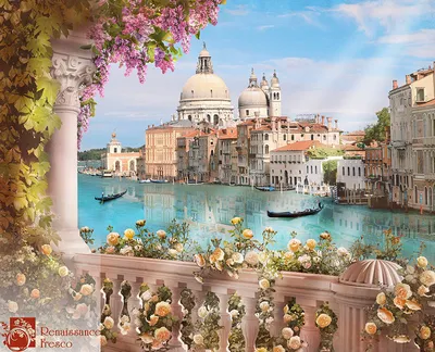 Фотообои фрески \"Венеция прошлого столетия\" - арт 001000759 | Купить в  интернет-магазине Фото в дом