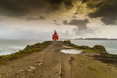Landscape at the sea coast in a windy day, Ferrol, Galicia, Spain | Windows  Spotlight Images