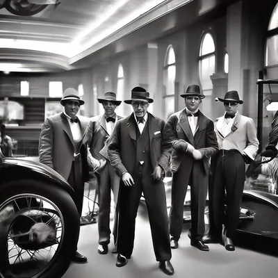 Чикаго 1920-х годов, гангстеры и …» — создано в Шедевруме