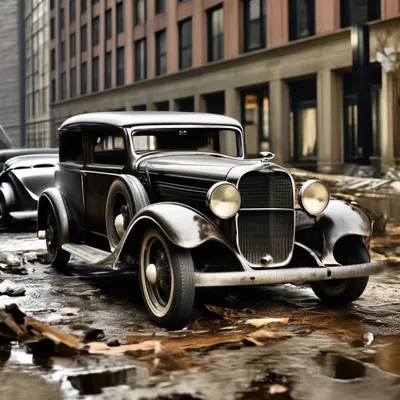 Чикаго 30-х, гангстеры, машины, …» — создано в Шедевруме