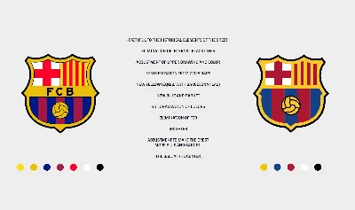 Вымпел с логотипом ФК Барселона (Barcelona)