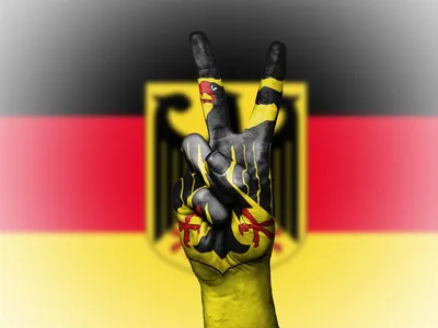 Герб Германии иллюстрация штока. иллюстрации насчитывающей желтый - 45739320