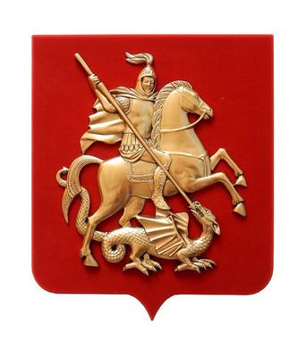 Купить вымпел вышитый герб москвы большой с бахромой в интернет-магазине  военной одежды Барракуда