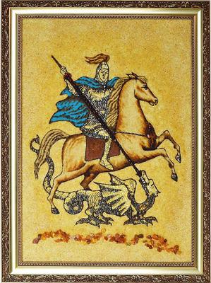 Купить Герб Москвы размер 52х62 см барельеф щит МДФ краска рамка под золото  | INARI