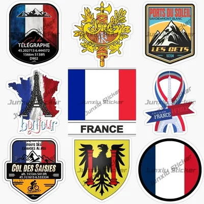 Наклейки на герб Франции, герб Франции, Франция, Париж, Монт мартр, канны,  герб, наклейка, Эйфелева башня, французский флаг, наклейка | AliExpress