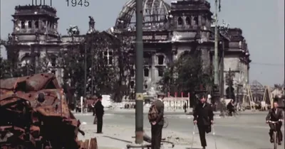 Германия в руинах. Цветная съемка 1945 года