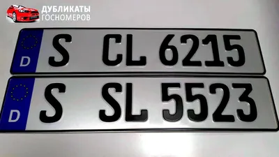 Сделали сувенирные номера Германии на автомобиль (ELL3104)