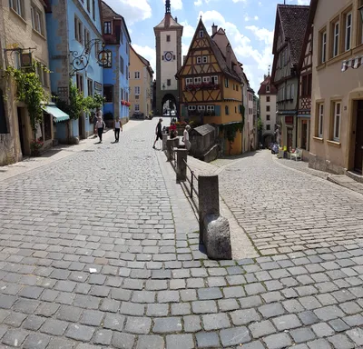 Старинные улицы в Германии - Фотообои на стену в 1rulon.ru. Купить фотообои  Старинные улицы в Германии №44476
