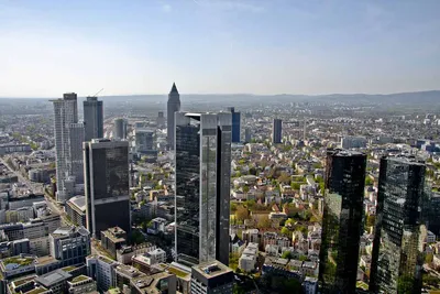 Франкфурт-на-Майне, Германия Стоковое Фото - изображение насчитывающей  современно, достопримечательностью: 169581238