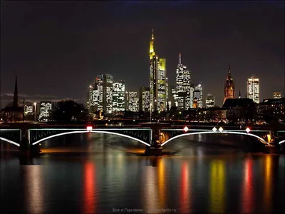 Купить Фотообои Германия город Франкфурт-на-Майне небоскребы на стену. Фото  с ценой. Каталог интернет-магазина Фотомили