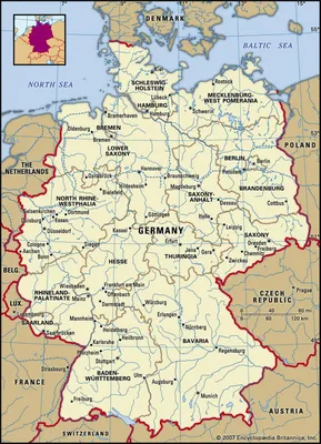 Берлин карта - Берлин местоположение на карте мира (Германия)