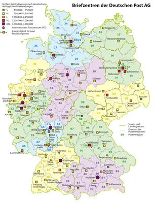 Карта федеральных земель Германии