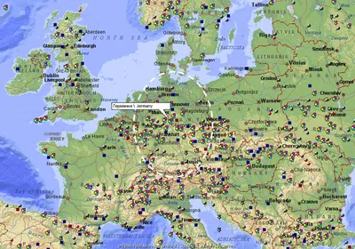 Подробная карта Германии на русском языке с городами, карта языков Германии  — Туристер.Ру