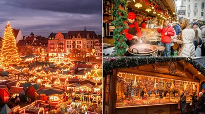 Фото Германия Рождество Rothenburg улице Вечер Электрическая