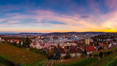 STUTTGART, GERMANY - JANUARY 25: City Of Stuttgart. Modern And Old  Buildings In The Swabian Capital Of Baden Wurttemberg. Lovely And  Picturesque Architecture. Stock Photo, Picture and Royalty Free Image.  Image 36082626.