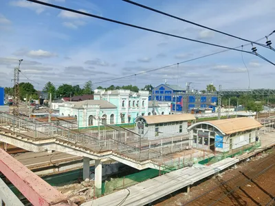 Станция Голицыно. Вид с пешеходного моста в сторону Можайска — Railwayz.info