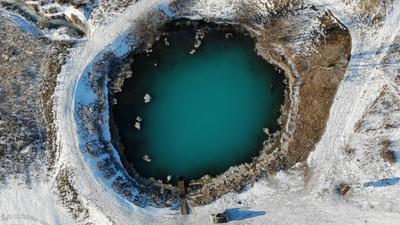 Еще одно фото и немного инфы про Голубое озера в Самарской области. | Пикабу