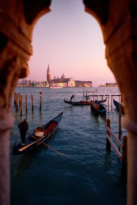 Фотообои Гондолы в Венеции купить на стену • Эко Обои