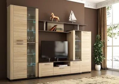 Стенка-горка в гостиную в Минске, купить мебельную стенку горку