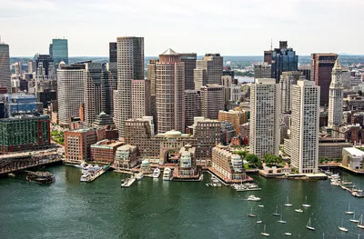 Бостон Массачусетс Городской Ландшафтбольшой Город — стоковые фотографии и  другие картинки Бостон - Массачусетс - iStock