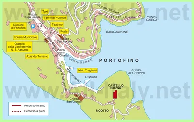 Изображение Город Портофино Италия для скинали высокого качества