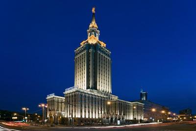 Moscow, Russia. Hilton Moscow Leningradskaya Hotel Stock Photo - Alamy