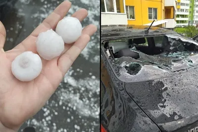 Град размером с яйцо разбил десятки автомобилей в Санкт-Петербурге - KP.RU