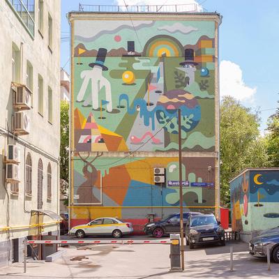 Граффити на домах в Москве | РИА Новости Медиабанк