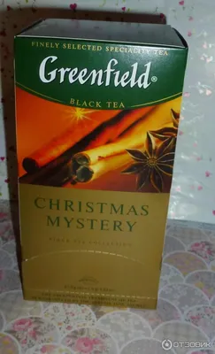 Отзыв о Чай Greenfield Christmas Mystery черный с корицей | Попробуйте  кладбище на вкус :)