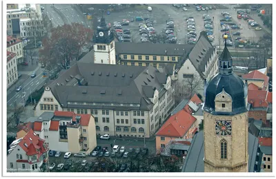 Йена Германия Holzmarkt видеоматериал. Видео насчитывающей дом - 44912464